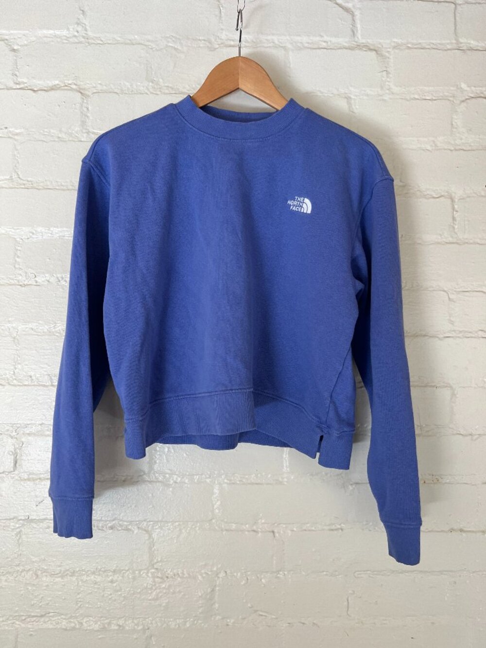 The North Face Evololution Fleece Crew Sweater Size Medium Mystic Haze Oversized
